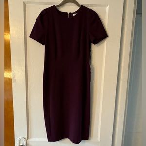 Maroon sheath dress from Calvin Klein